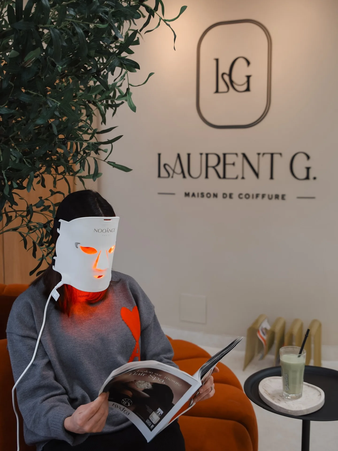 Masque LED Nooânce Paris au salon Laurent G.
